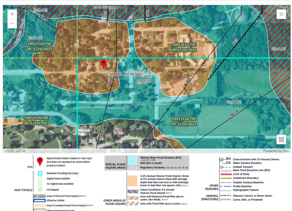 FEMA Flood Plain Maps The City of Waverly